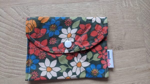 Pochette à savon à fleurs vintage